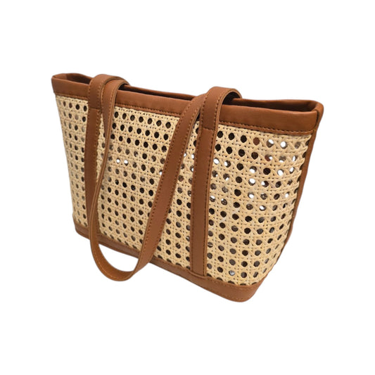 Lalaloca Solihiya Stephanie Tote with Tan Faux leather