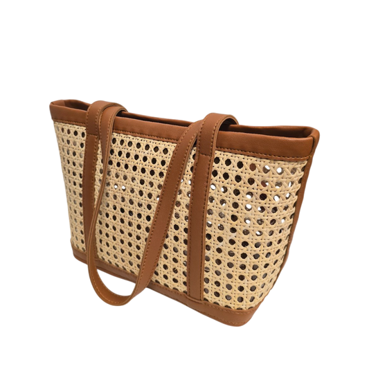 Lalaloca Solihiya Stephanie Tote with Tan Faux leather